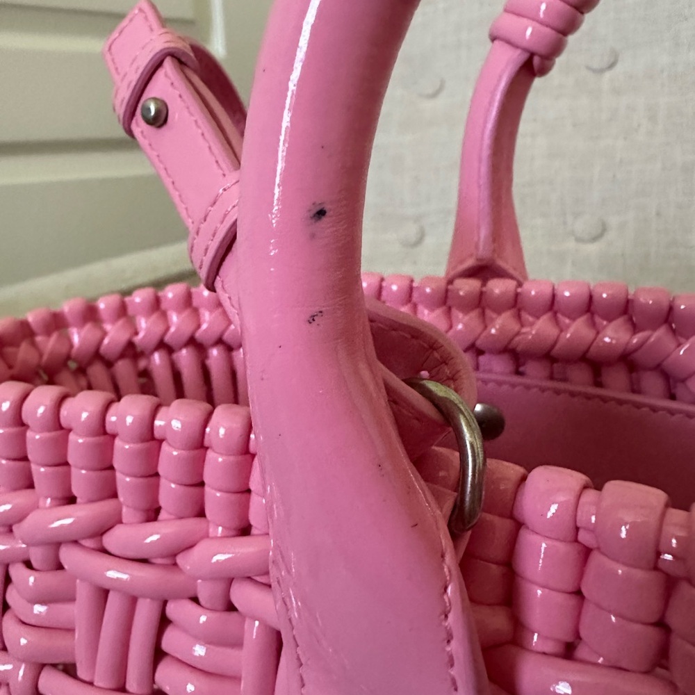 Balenciaga Pink Woven Women's Bag XS - Picture 9 of 9